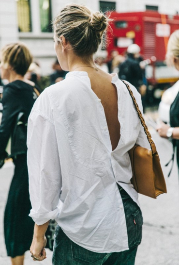 MFW-Milan Fashion Week-Spring Summer 2016-Street Style-Say Cheese-Open Back-White Shirt--790x1185