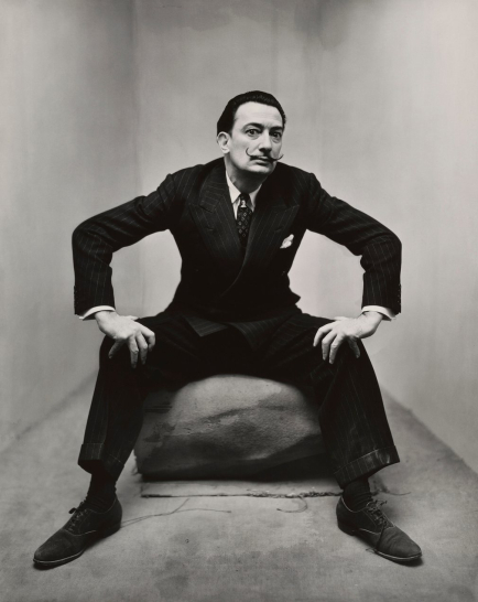 Salvador Dali in New York, 1947 by Irving Penn.