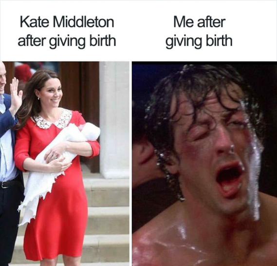 Αυτό είναι το καλύτερο meme που έχουμε δει για την εμφάνιση της Kate, λίγες ώρες μετά τη γέννηση του μωρού της.