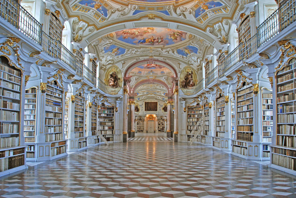 Admont Abbey library, Austria, το έργο ολοκληρώθηκε το 1776.