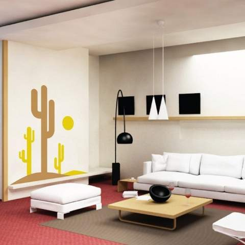 cactus-in-the-sun-wall-decal---vinyl-wall-art-decal-sticker