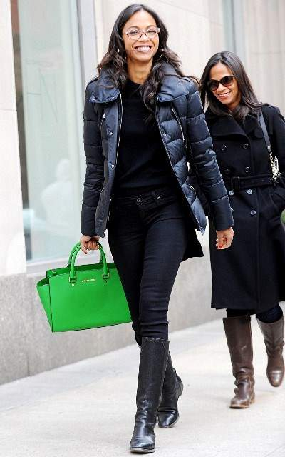 Zoe Saldana with sister Mariel