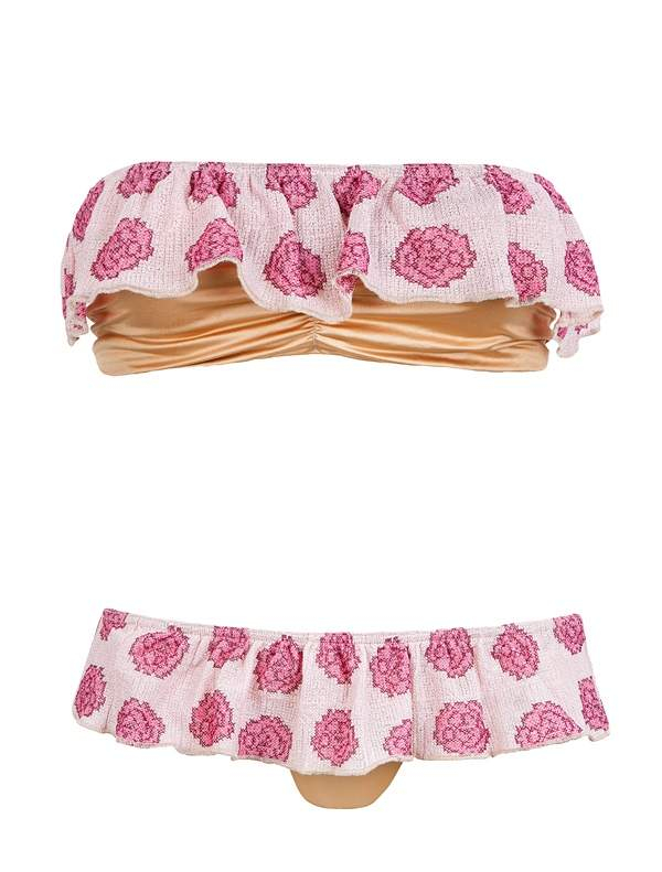 MITOS Secret in dusty pink with pink and fuchsia flowers