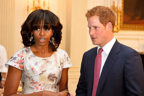 Prince Harry meets Michelle Obama