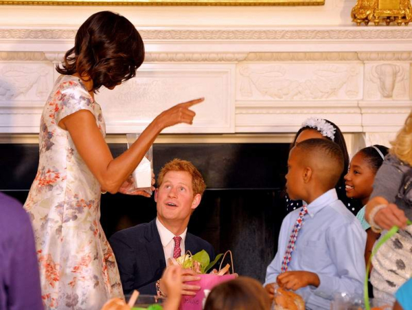 Prince Harry meets Michelle Obama