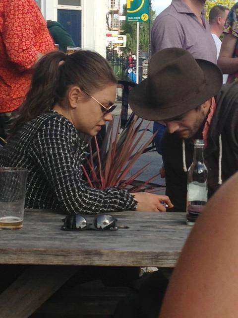 EXCLUSIVE Mila Kunis and Ashton Kutcher relaxing in Primrose Hill