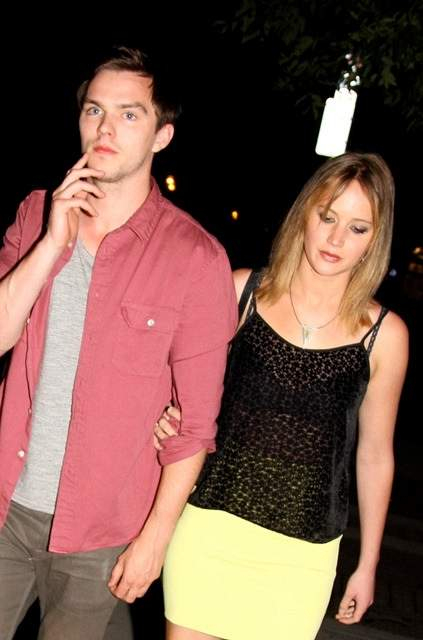 EXCLUSIVE Jennifer Lawrence and Nicholas Hoult arriving together at a party in Montreal Canada