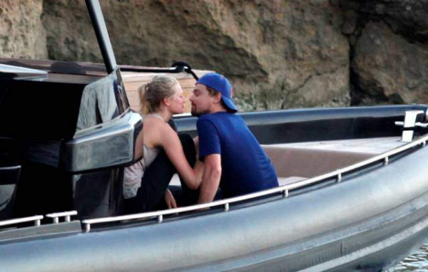 EXCLUSIVE Leonardo DiCaprio and girlfriend Toni Garrn get romantic on a boat ride in Ibiza