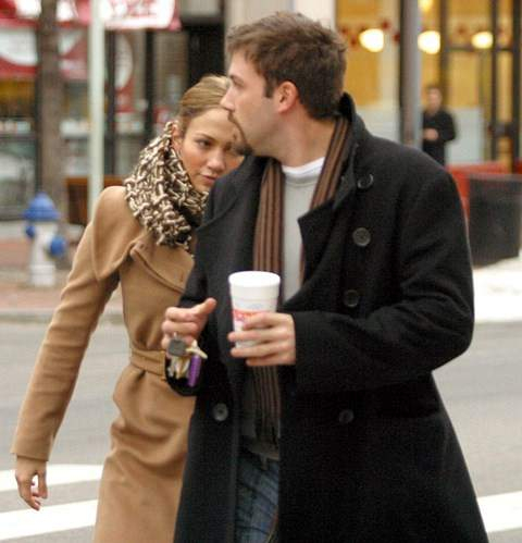 Jennifer Lopez and Ben Affleck in Boston for Christmas