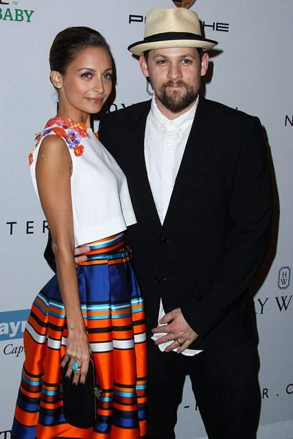 Nicole Richie and husband Joel Madden arrive at the 2nd Annual Baby2Baby Gala