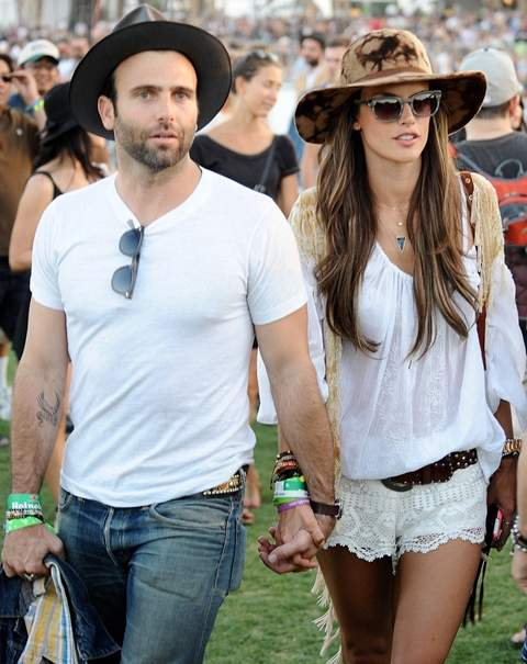 Alessandra Ambrosio and Jamie Mazur holding hands taking a stroll through the sights and sounds of Coachella 2013 r P rPictured Alessandra Ambrosio and Jamie Mazur r B Ref SPL480201 140413 B BR rPicture by London Ent Splash News BR r P 