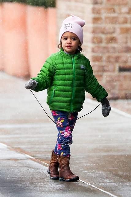 EXCLUSIVE Vida McConaughey has fun in the NYC snow