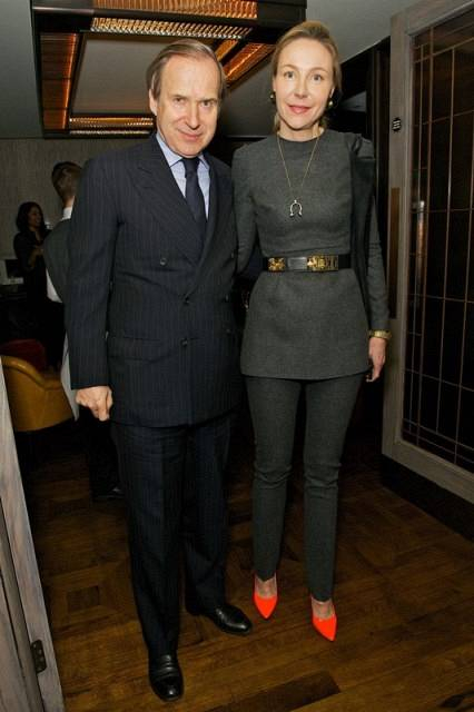 Simon and Michaela De Pury and attend Tommy Hilfiger Jonathan Newhouse LC M Dinner at The Emin Room at Restaurant 34