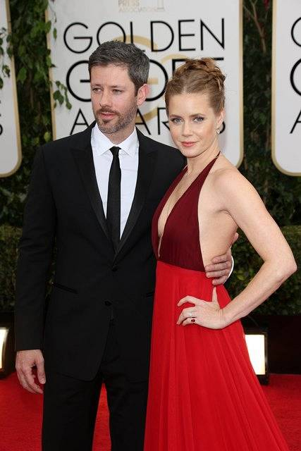 UK CLIENTS MUST CREDIT  AKM-GSI ONLY BR  Beverly Hills  CA - Part 2 - Darren Legallo and Amy Adams at the 71st Annual Golden Globe Awards at the Beverly Hilton  P Pictured  Golden Globe Awards B Ref  SPL680149  120114    B  BR  Picture by  AKM-GSI   Splas