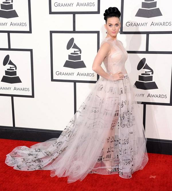 Jan  26  2014 - Los Angeles  California  U S  - Katy Perry arrives for the 56th Annual Grammy Awards at the Staples Center   Credit Image     Lisa O  Connor ZUMAPRESS com 