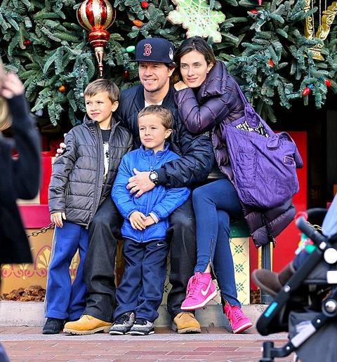 EXCLUSIVE  Mark Wahlberg spends the day at Disneyland with his family in Anaheim  CA