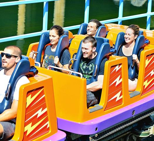 EXCLUSIVE  Chris Evans and Minka Kelly spend a romantic day at Disneyland in Anaheim  CA