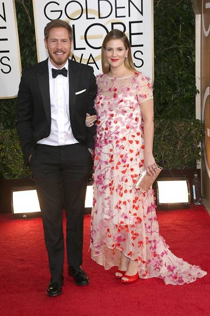 UK CLIENTS MUST CREDIT  AKM-GSI ONLY BR  Beverly Hills  CA - Part 2 - Will Kopelman and Drew Barrymore at the 71st Annual Golden Globe Awards at the Beverly Hilton  P Pictured  Golden Globe Awards B Ref  SPL680149  120114    B  BR  Picture by  AKM-GSI   S