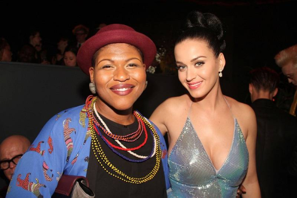 Los Angeles  CA - Part 2 - Stacy Barthe and Katy Perry attends the Universal Music Group post Grammy party held at The Ace Hotel Theater in Los Angeles  n nAKM-GSI          January 26  2014 n nTo License These Photos  Please Contact   n nSteve Ginsburg n 