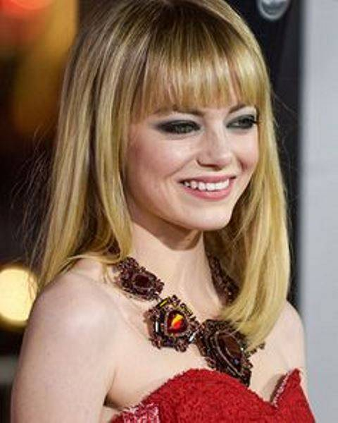 01 07 2013 - Emma Stone -   Gangster Squad   Los Angeles Premiere - Arrivals - Grauman  s Chinese Theatre - Hollywood  CA  USA  - Keywords  Blonde hair  red dress  red necklace Orientation  Portrait Face Count  1 - False - Photo Credit  Steve Solis   PRPh