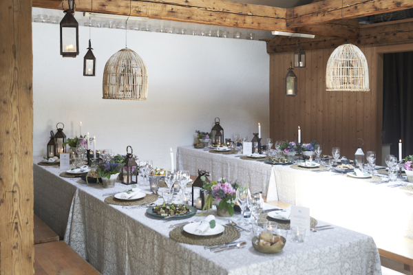 The chalet has been transformed into an excellent aesthetic restaurant 