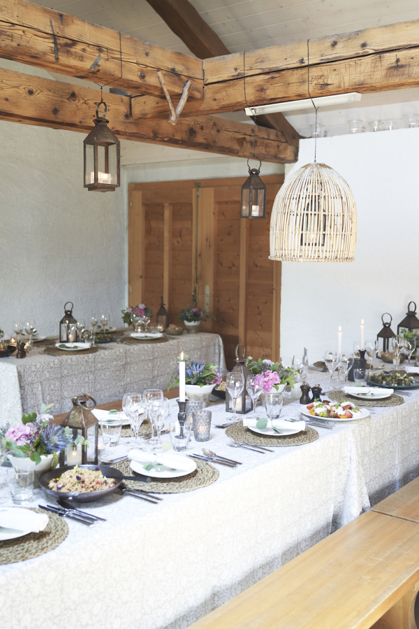 The chalet has been transformed into an excellent aesthetic restaurant 