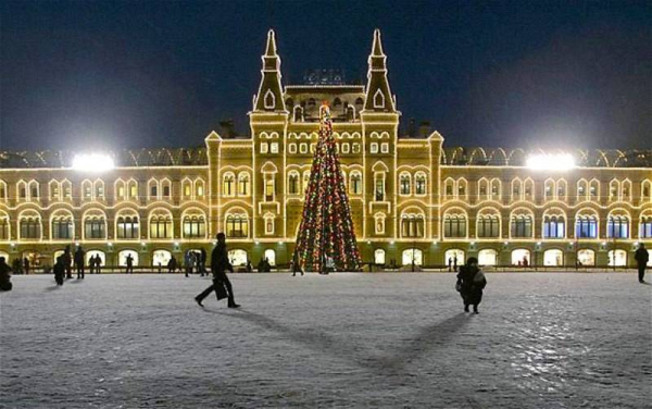 GUM shopping mall in Red Square Moscow