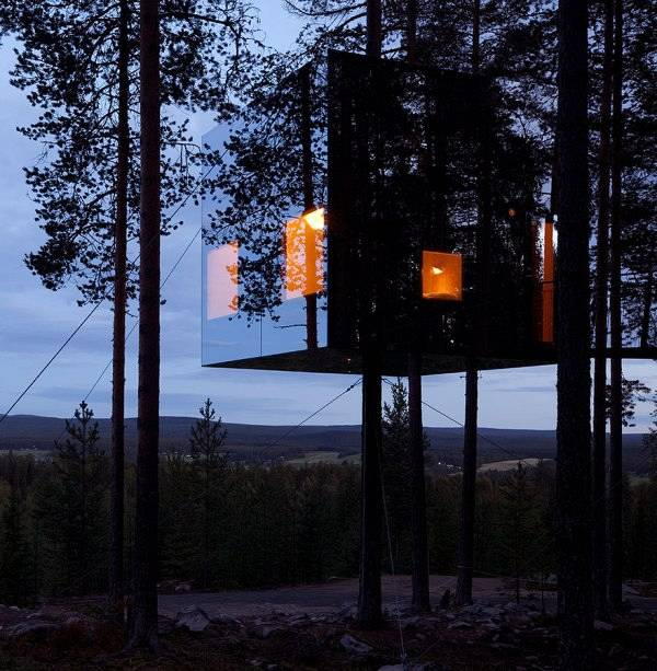  11 Mirrorcube Tree House Hotel In Sweden