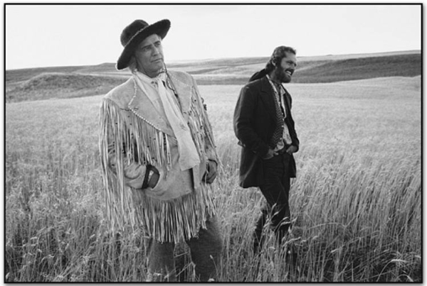 Jack Nicholson with Marlon Brando