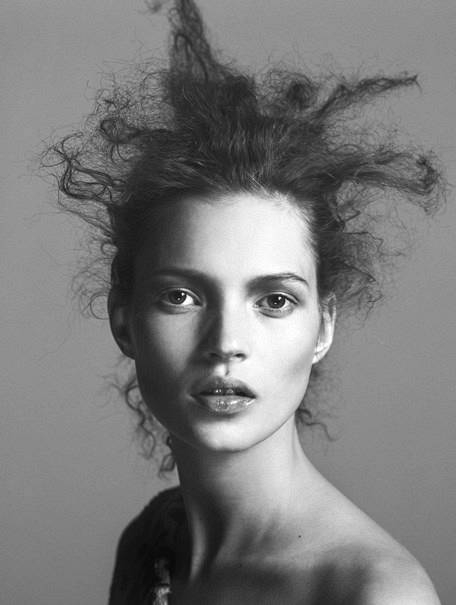 Kate Moss  hair by Guido Palau  New York  April 18  1996