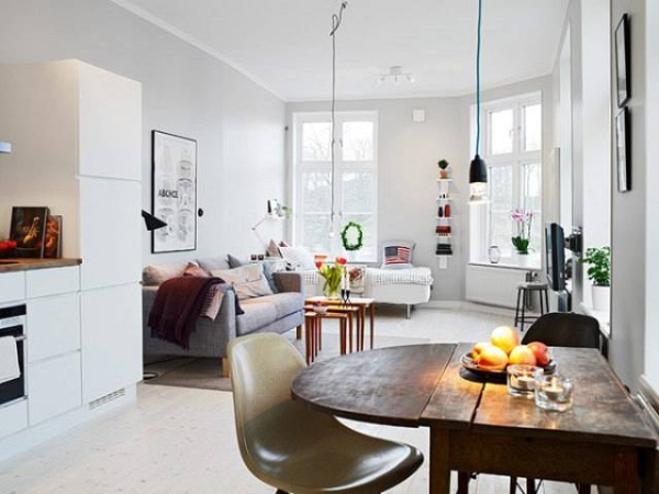 Ένας μικρός χώρος μπορεί εύκολα να δείξει stylish και cozy.