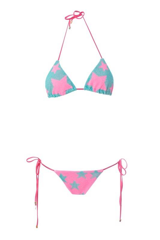 MITOS Stars Triangle Bikini in Pink