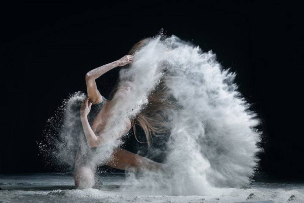 dancer and flour