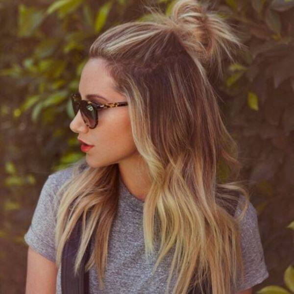 HALF UP BUN 7 