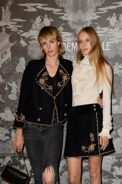 MADEMOISELLE PRIVE - SAATCHI GALLERY LONDON - PHOTOCALL PICTURES BY DAVE BENETT - Edie Campbell Olympia Campbell