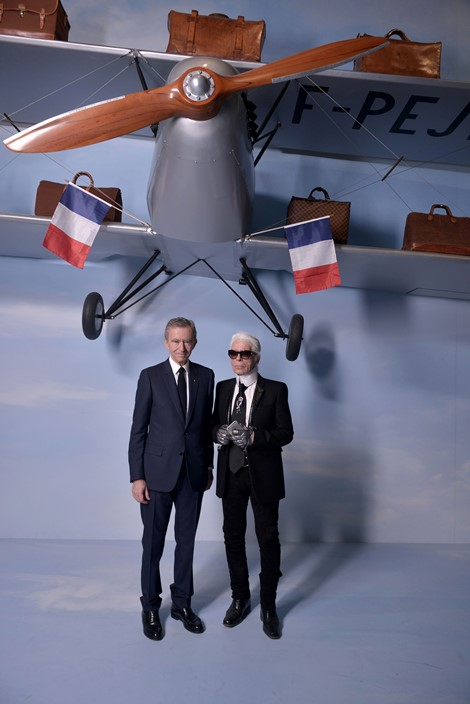 Bernard Arnault Karl Lagerfeld