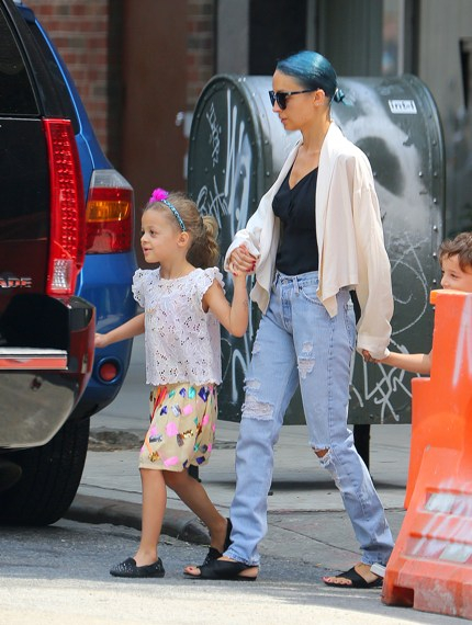Nicole Richie takes her kids Harlow and Sparrow Madden out in NYC
