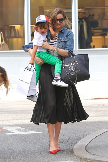 Miranda Kerr and little Flynn are a cute NYC pair