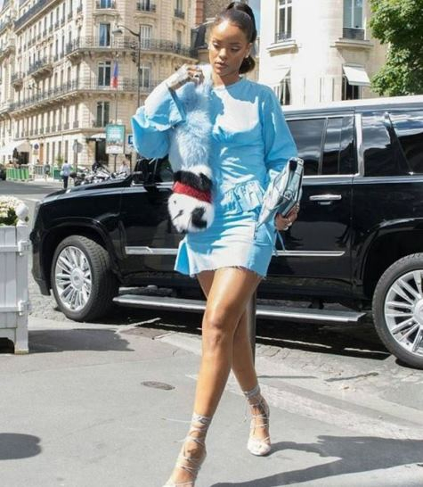 Rihanna Walking Stilletos 1