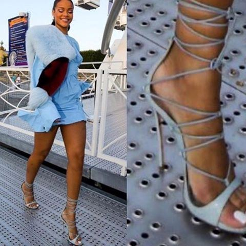 Rihanna Walking Stilletos 6