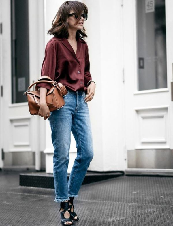 Η πολυτελής υφή του σατέν το κάνει την τέλεια λύση για σύνολα που αποπνέουν αισθησιασμό και φινέτσα, ακόμα και το πρωί.