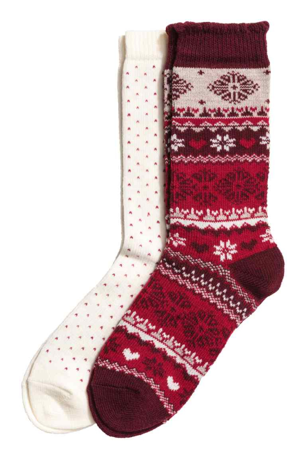 Χριστουγεννιάτικες κάλτσες, H&M.