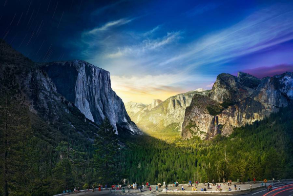 Photo by Stephen Wilkes, Yosemite Park.