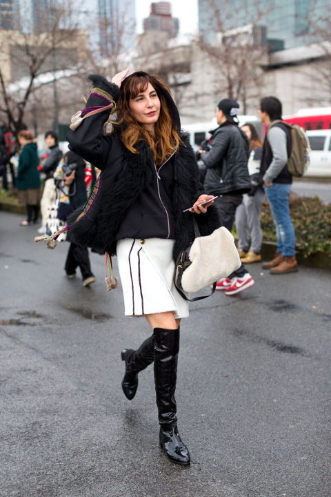 rain-outfit-black-and-white-racing-stripes-over-the-knee-boots-hoodie-fringe-jacket-furry-bag-nyfw-a1.jpg
