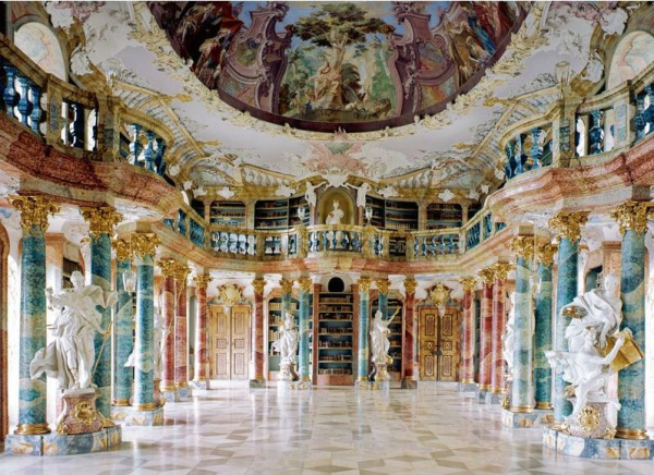 Wiblingen Abbey library, Germany, ιδρύθηκε αρχές του 17ου αιώνα.