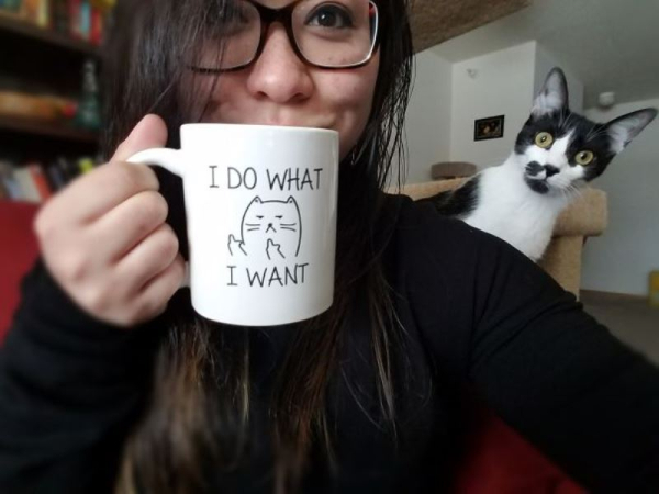 Coffee or cat time?