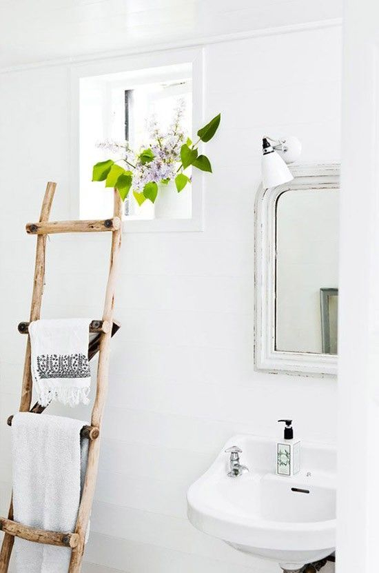 Τα πράσινα φυτά εσωτερικού χώρου, ακόμα και σε δωμάτια όπως το μπάνιο.