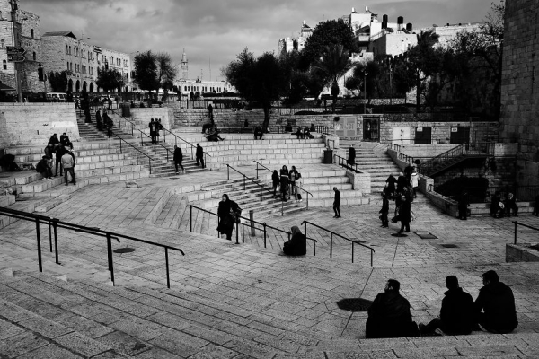 Πύλη της Δαμασκού, στην είσοδο της Παλιάς Πόλης της Ιερουσαλήμ, της Μουσουλμανικής συνοικίας