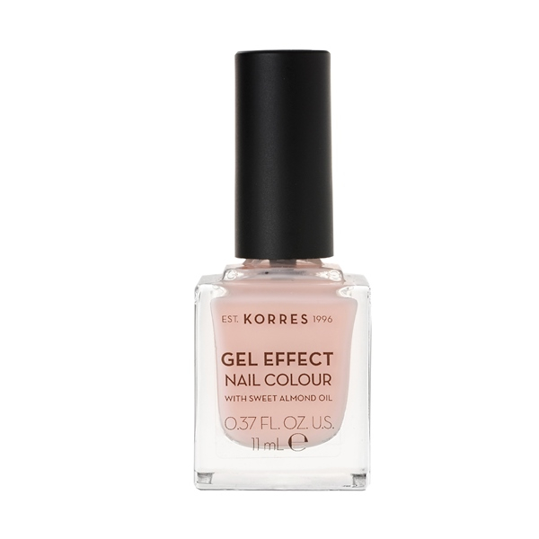 Korres gel effect nail colour Peony pink.