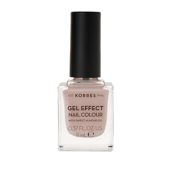 Korres gel effect nail colour Sandy Nude